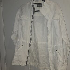 Michael Stars Linen White Women's Jacket S